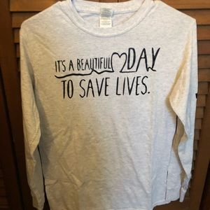 Greys anatomy long sleeve tee